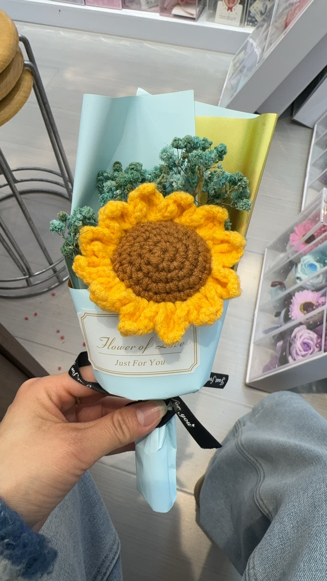 三八节特惠 毛线向日葵花套装 配铁丝花杆 手工DIY香皂花材料包 创意手工礼物母亲节教师节情人节礼品礼物三八节母亲节细节图