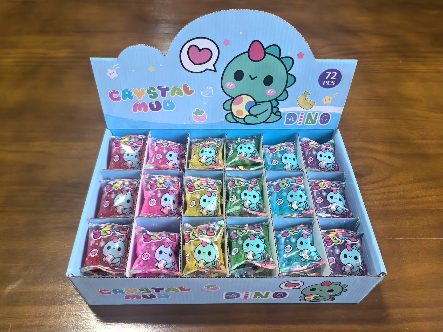 厂家直供糖果包装散装透明粘液史莱姆粘液果冻泥戳戳泥透明泥星空泥泰透软泥儿童玩具详情图3