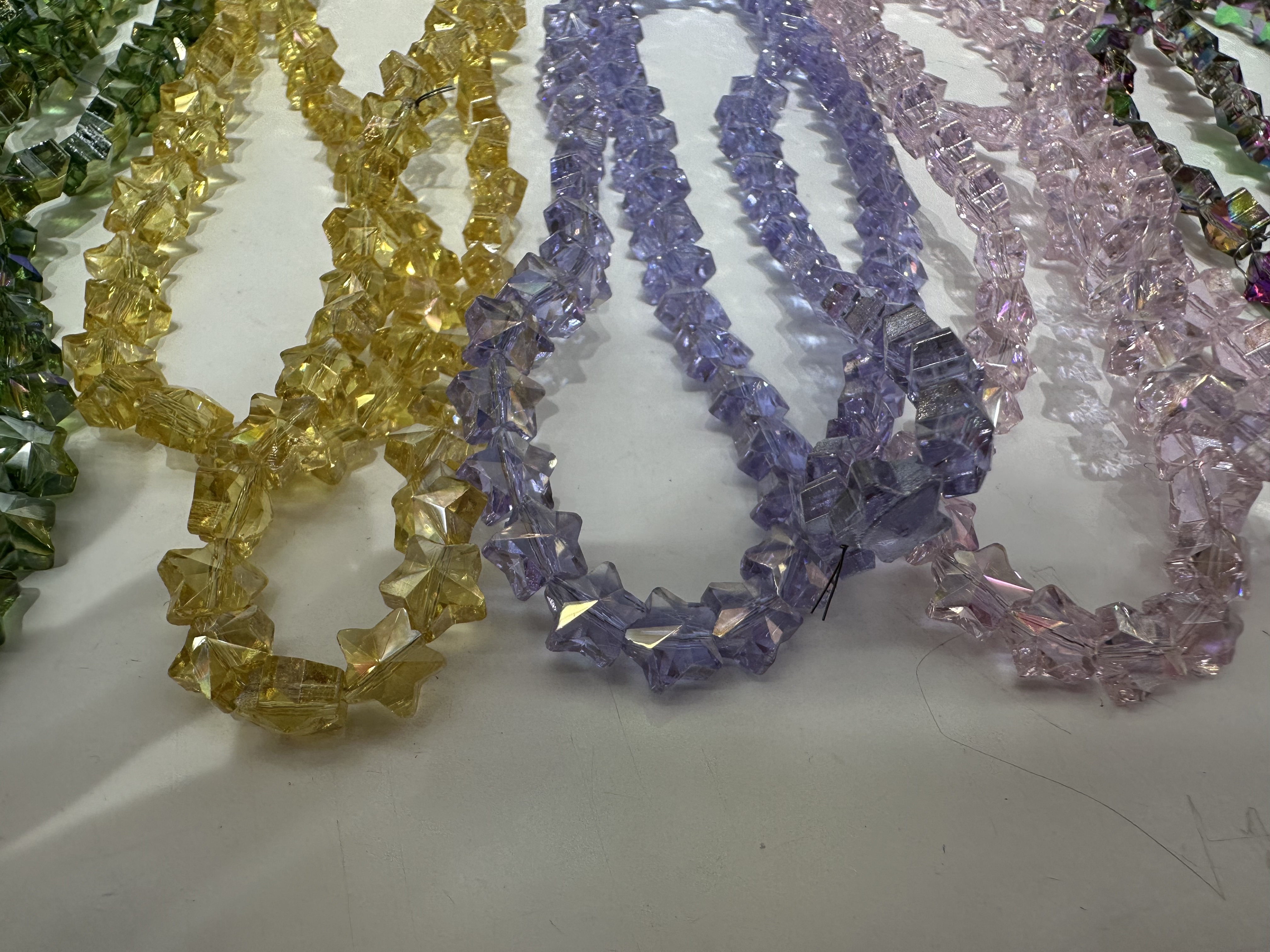 DIY 饰品配件玻璃珠水晶 8mm星星star 手工手链项链多彩详情图3