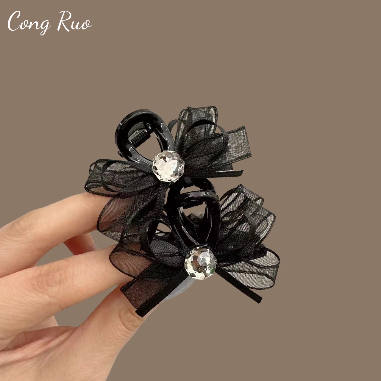 Korean-style women's hair tie, hair band, hair rope and hair accessory are simple and fashionable hair care accessories. They have long-lasting elasticity and do not damage hair quality detail image 4