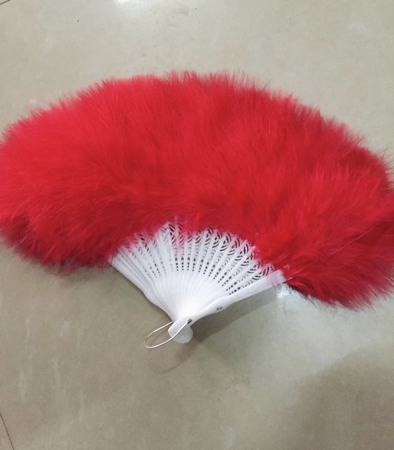 羽毛工艺扇全绒扇舞台表演走秀道具装饰扇子女式夏季中国风跳舞扇子新款