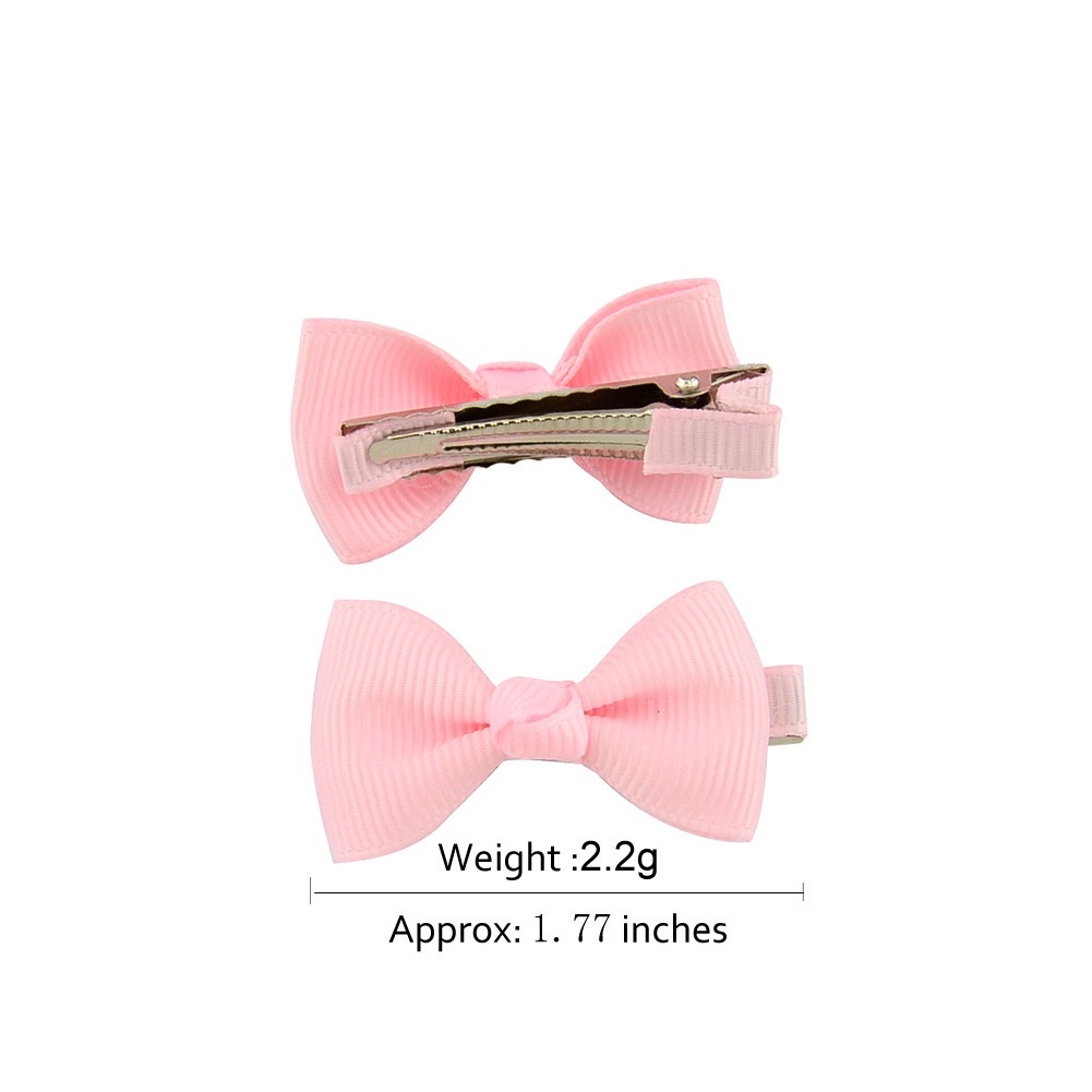 20-color solid color children's hair accessories from Amazon, Europe and America, will charm you. Baby bow side hair clips, children's summer cute hair accessories, girls' summer cute detail image 2