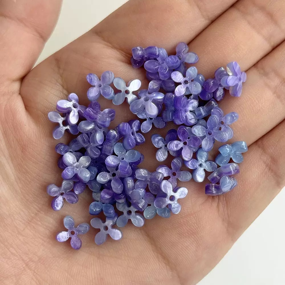 Exclusive for foreign trade, DIY ancient-style headwear, diy mini earrings, multi-color acetic acid imitation shell, osmanthus gradient new color ancient-style handcrafted accessories, direct sales from Yiwu factory, self-produced detail image 6