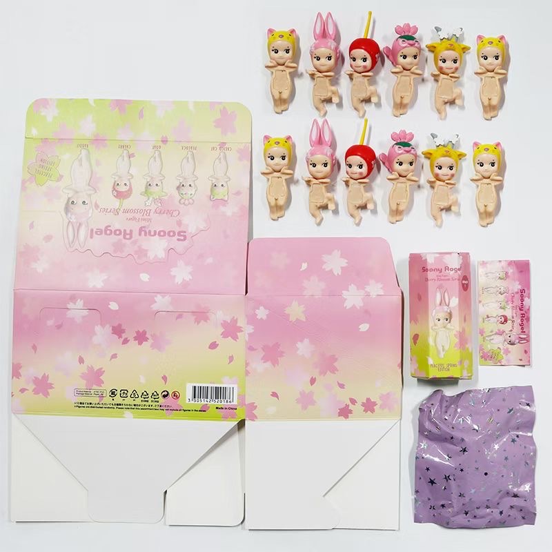 Night Sakura party angel doll hand do blind box drag face angel mobile phone computer decorative accessories doll display blind box toys wholesale new Item Picture