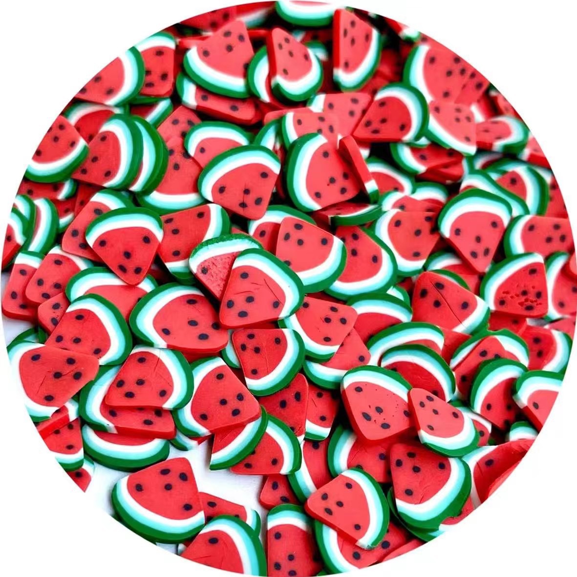 Special offer: Instant soft clay fruit slice patches, diy accessories, handcrafted materials, nail art drip glue, small decorative fillers, diy children's eco-friendly single color matching Item Picture