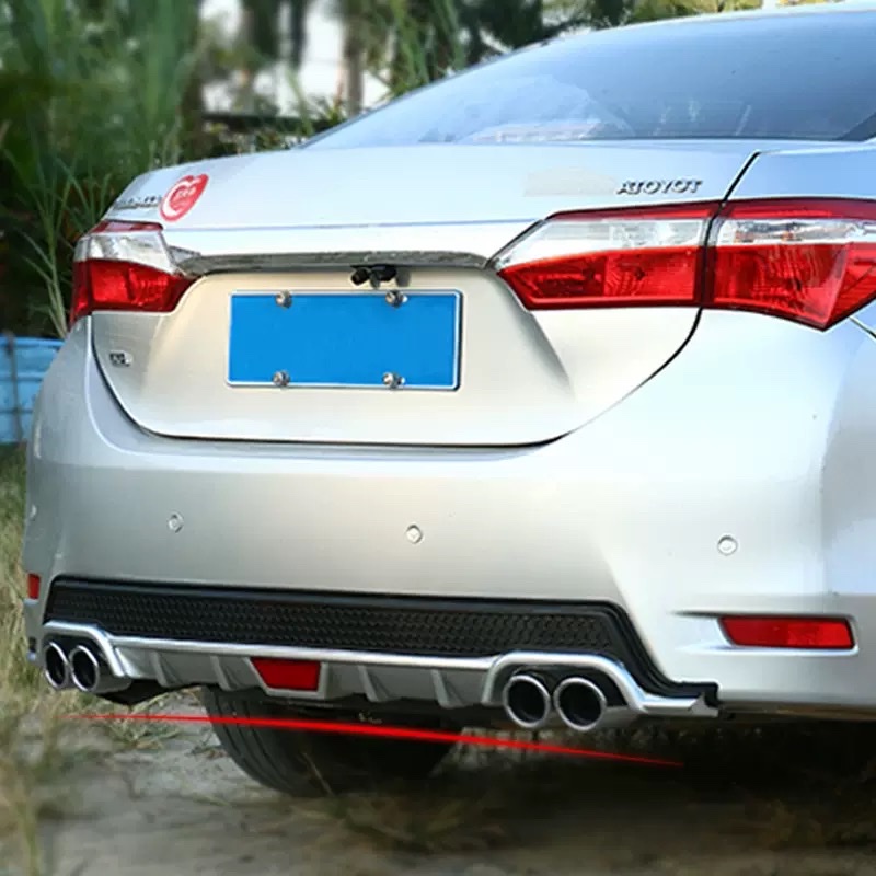 适用于14-18款卡罗拉汽车后唇后保护杠 汽车后唇汽车升级配件批发