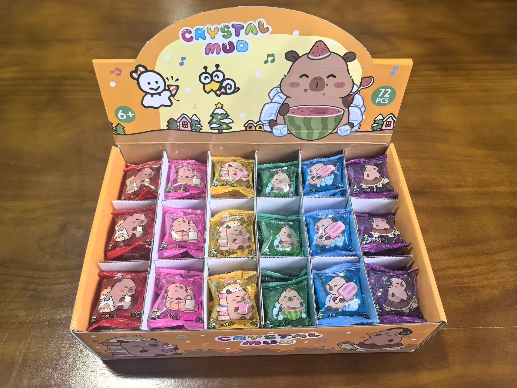 厂家直供糖果包装散装透明粘液史莱姆粘液果冻泥戳戳泥透明泥星空泥泰透软泥儿童玩具详情图11