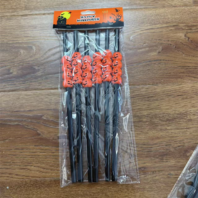 Halloween festival decorations: Skull decorations, straws, haunted house decorations, creative design decorations, Halloween detail image 2