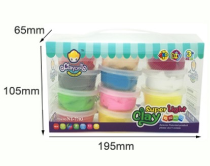 12色20克套装起轻粘土益智玩具