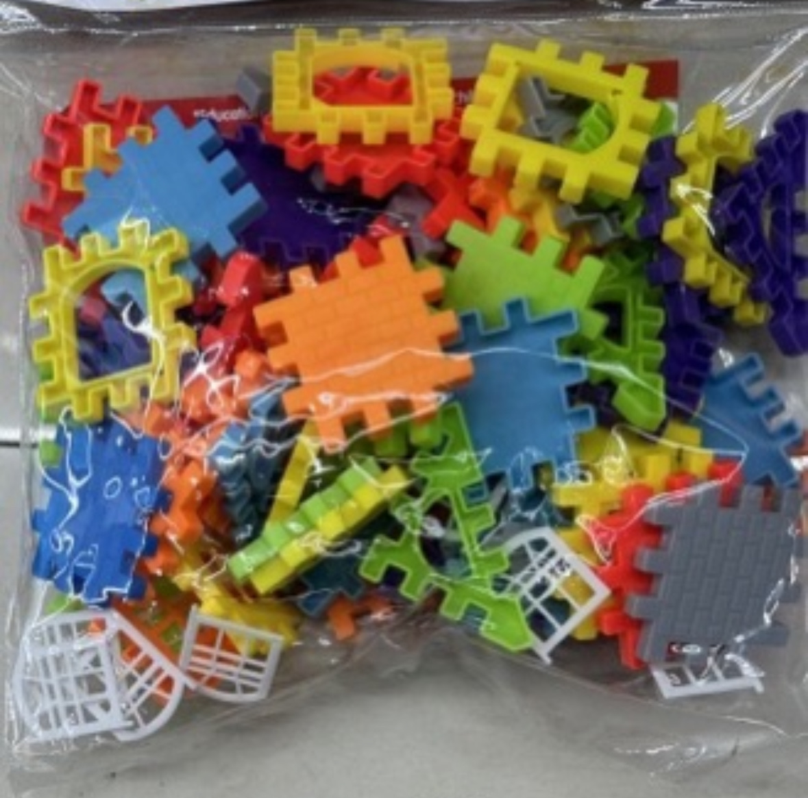 城堡积木玩具 创意拼插儿童益智玩具礼品 塑料积木