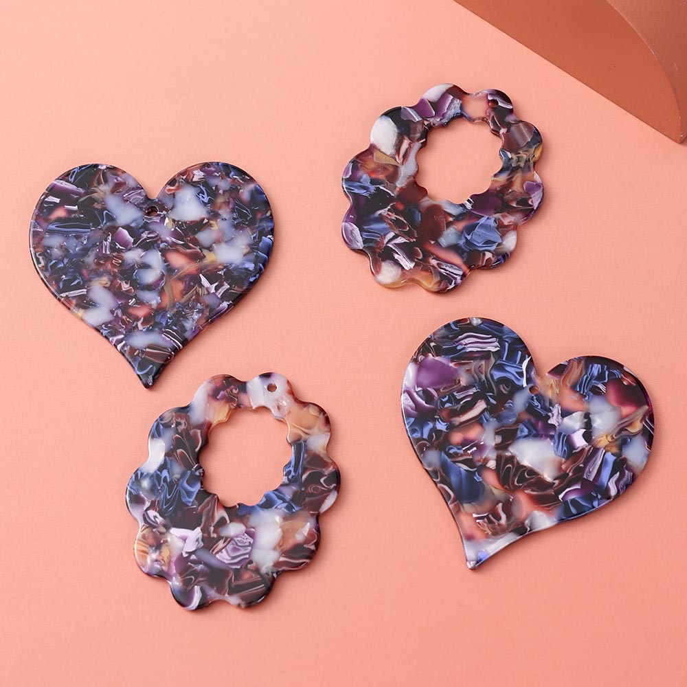 DIY醋酸纤维珠子饰品套装 创意手工制作贝壳配饰