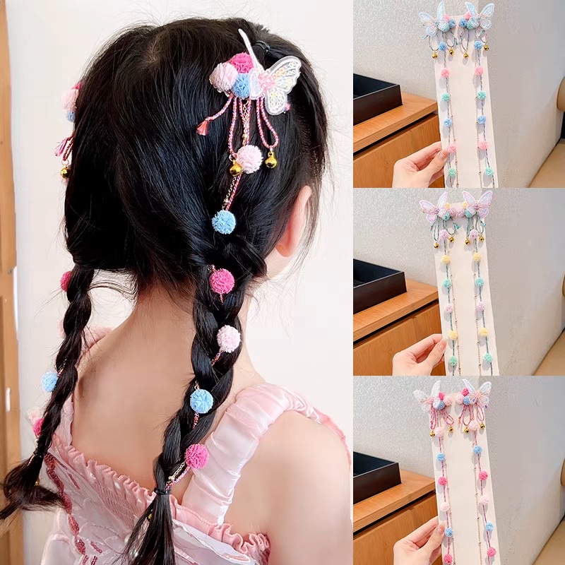 Children's summer cute hair clips and hair accessories, girls' summer trendy hair clips, children's summer cute accessories, warm and sweet style hair clips, children's summer cute hair clips, children's summer detail image 1