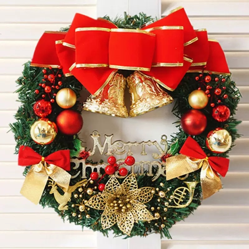 Christmas wreaths, festival decorations, door hangers available in custom sizes of 30 cm, 40 cm, 50 cm, and 60 cm Application Scenario