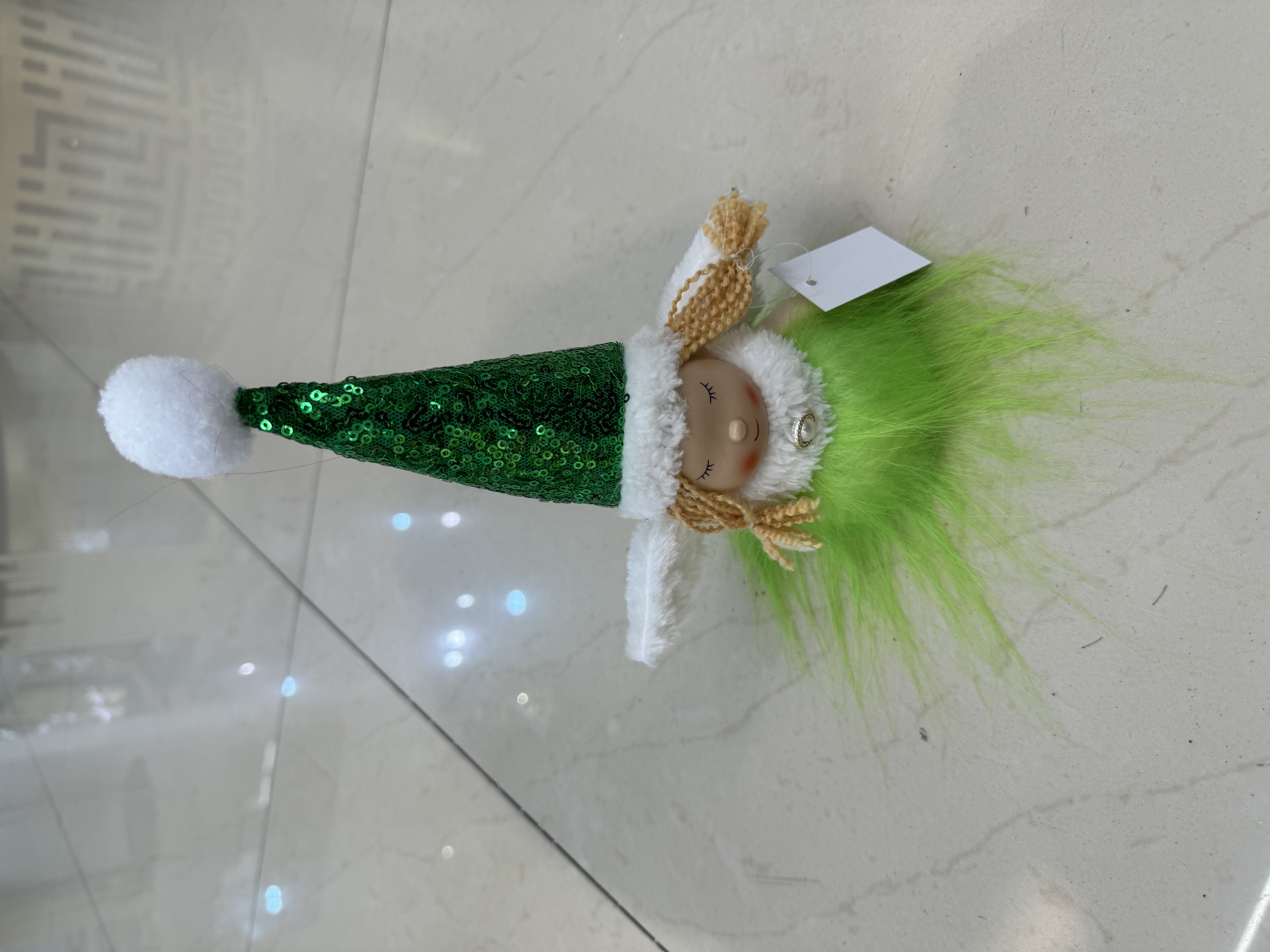 Christmas tree hairpins, Christmas stocking decorations, unique Christmas tree fiber optic design, fashionable holiday headwear, shiny fiber optic decorations
