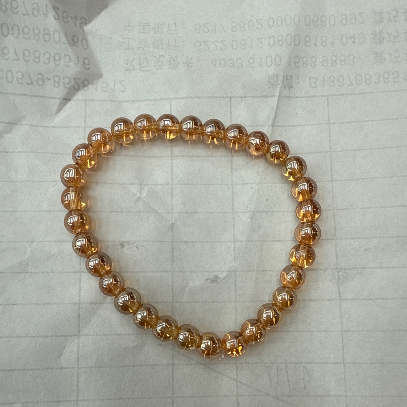The 6mm amber gold bracelet from the national trend series is fashionable and versatile. It can be given as a gift at a low price Item Picture