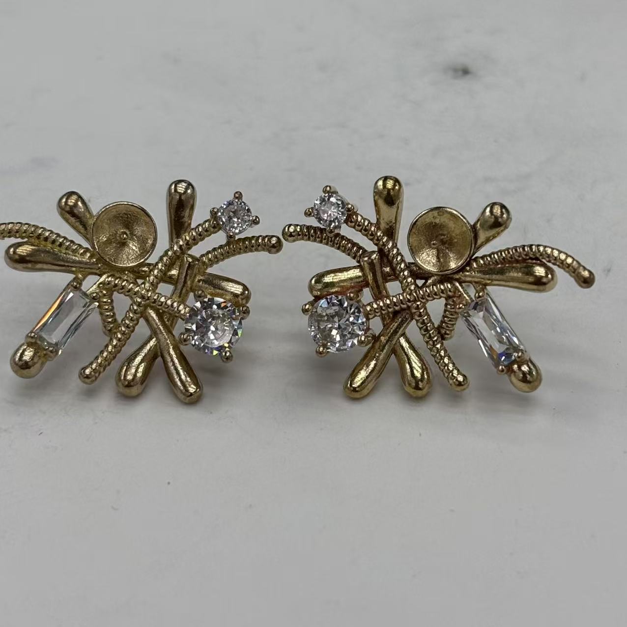 时尚烟花铜耳环配件耳环耳环饰品