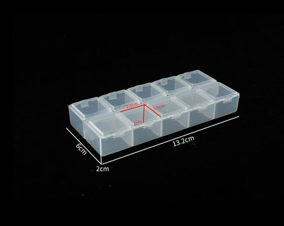 Bead storage, small medicine box, nail art box Application Scenario