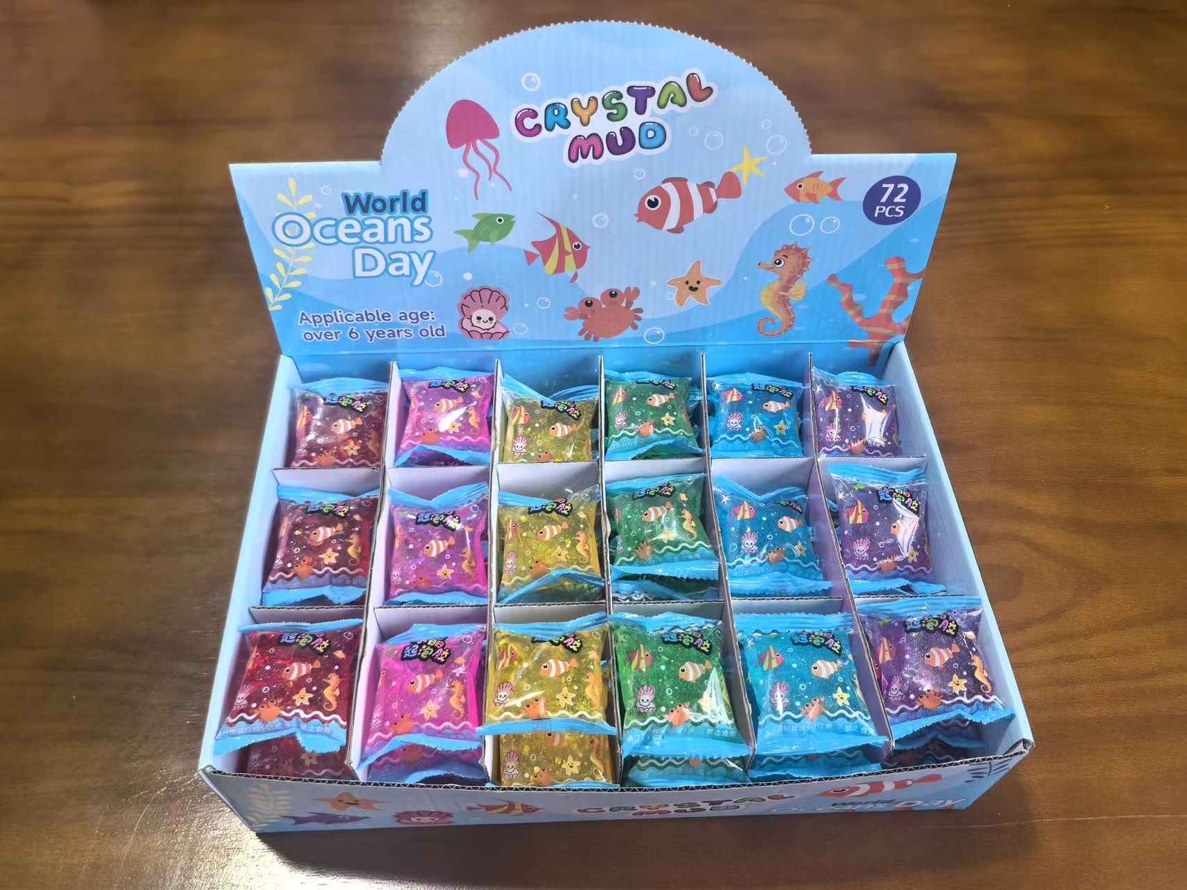 厂家直供糖果包装散装透明粘液史莱姆粘液果冻泥戳戳泥透明泥星空泥泰透软泥儿童玩具产品图