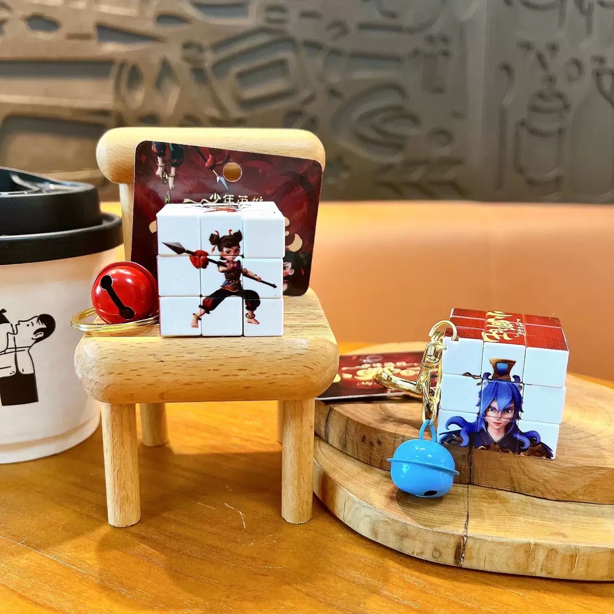 Wholesale of officially authorized Youth Hero Little Cube keychain pendants and stress-relieving small gifts for students details Picture