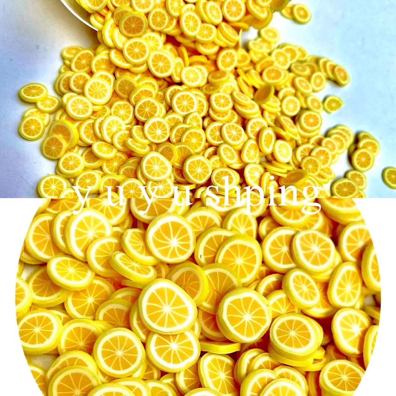 Special offer: Instant soft clay fruit slice patches, diy accessories, handcrafted materials, nail art drip glue, small decorative fillers, diy children's eco-friendly single color matching detail image 4