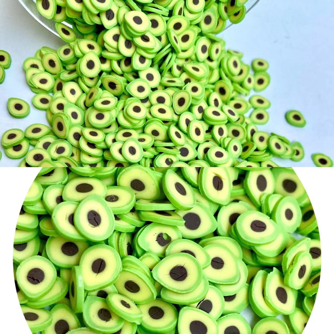 Special offer: Instant soft clay fruit slice patches, diy accessories, handcrafted materials, nail art drip glue, small decorative fillers, diy children's eco-friendly single color matching detail image 9