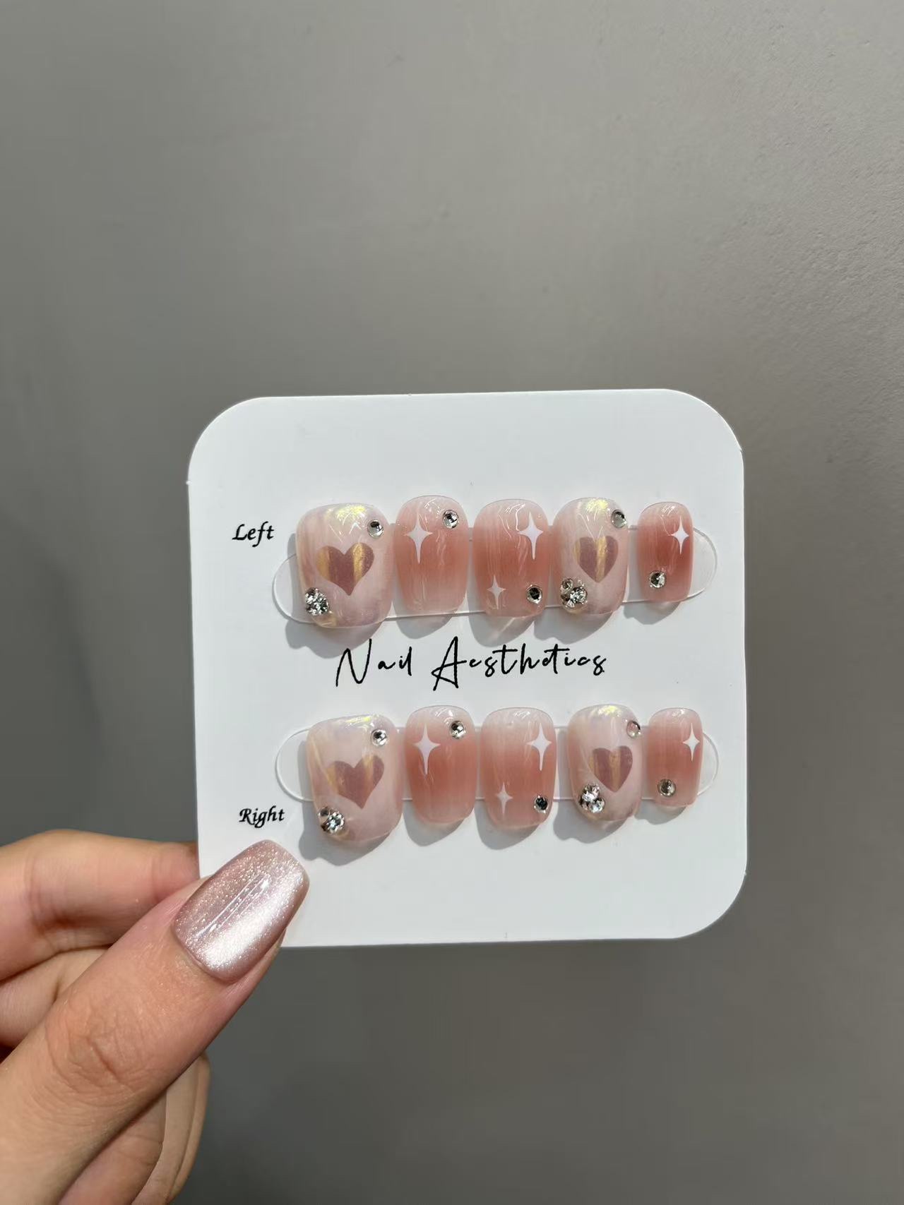Pure handcrafted wearable nail art set, nail plate fake nail set, wearable nail plate fashionable style, wearable nail patch, new nail art nail decoration, wearable nail art Item Picture
