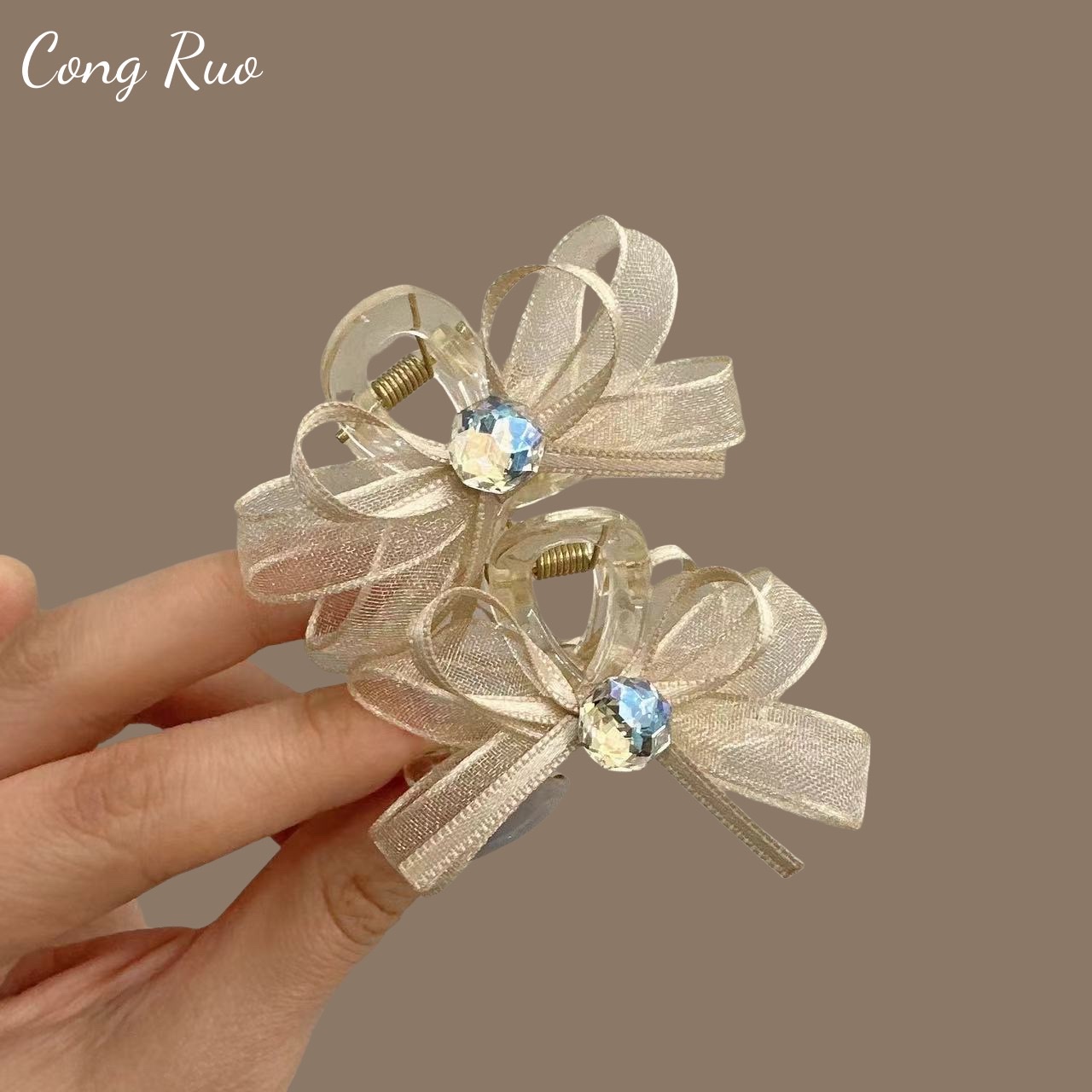 Korean-style women's hair tie, hair band, hair rope and hair accessory are simple and fashionable hair care accessories. They have long-lasting elasticity and do not damage hair quality detail image 2