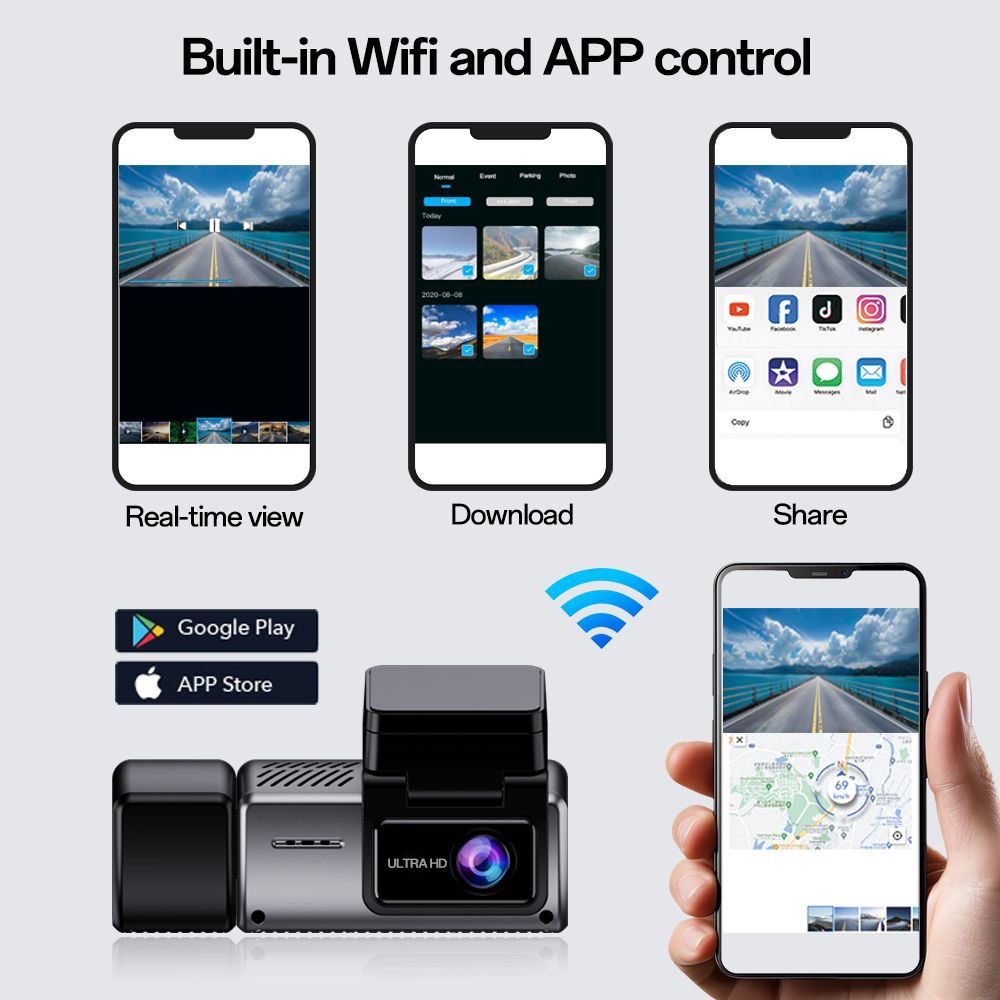行车记录仪高清WIFI 2k 3镜头                        详情6