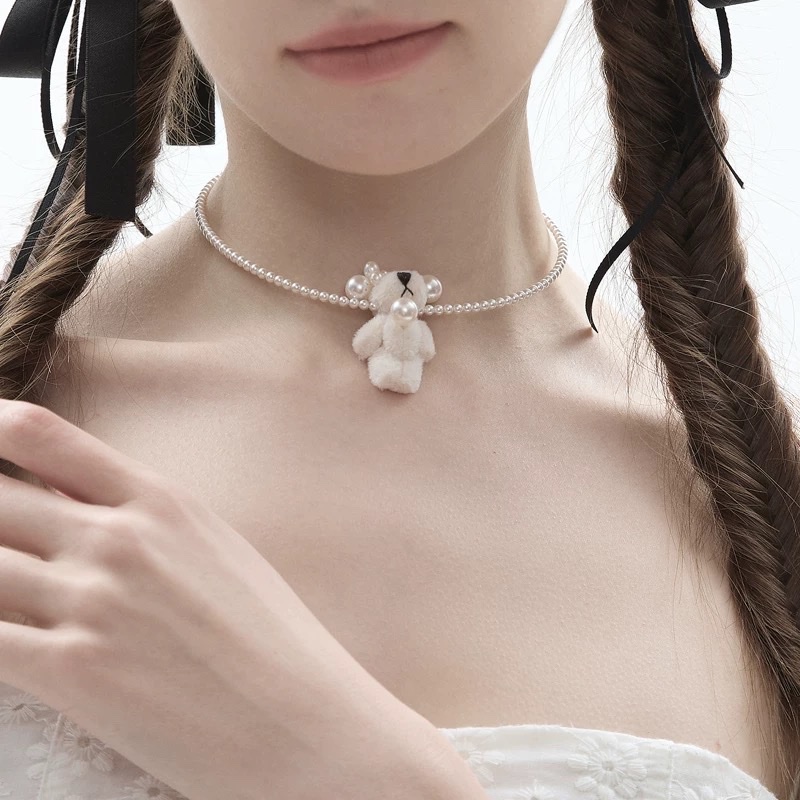 Pearl toy plush little bear Application Scenario