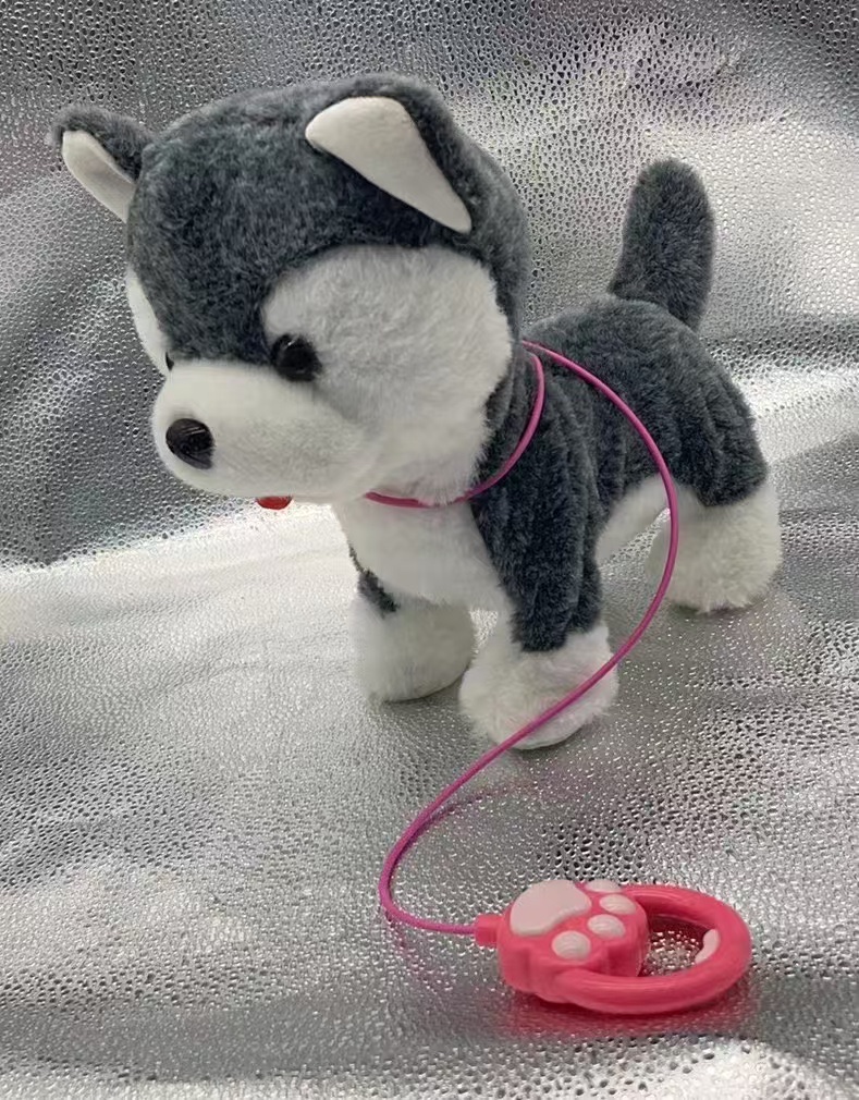 玩具智力电动玩具 毛绒材质电动圣诞礼品 儿童节日惊喜电动圣诞玩具毛绒玩具白底实物图