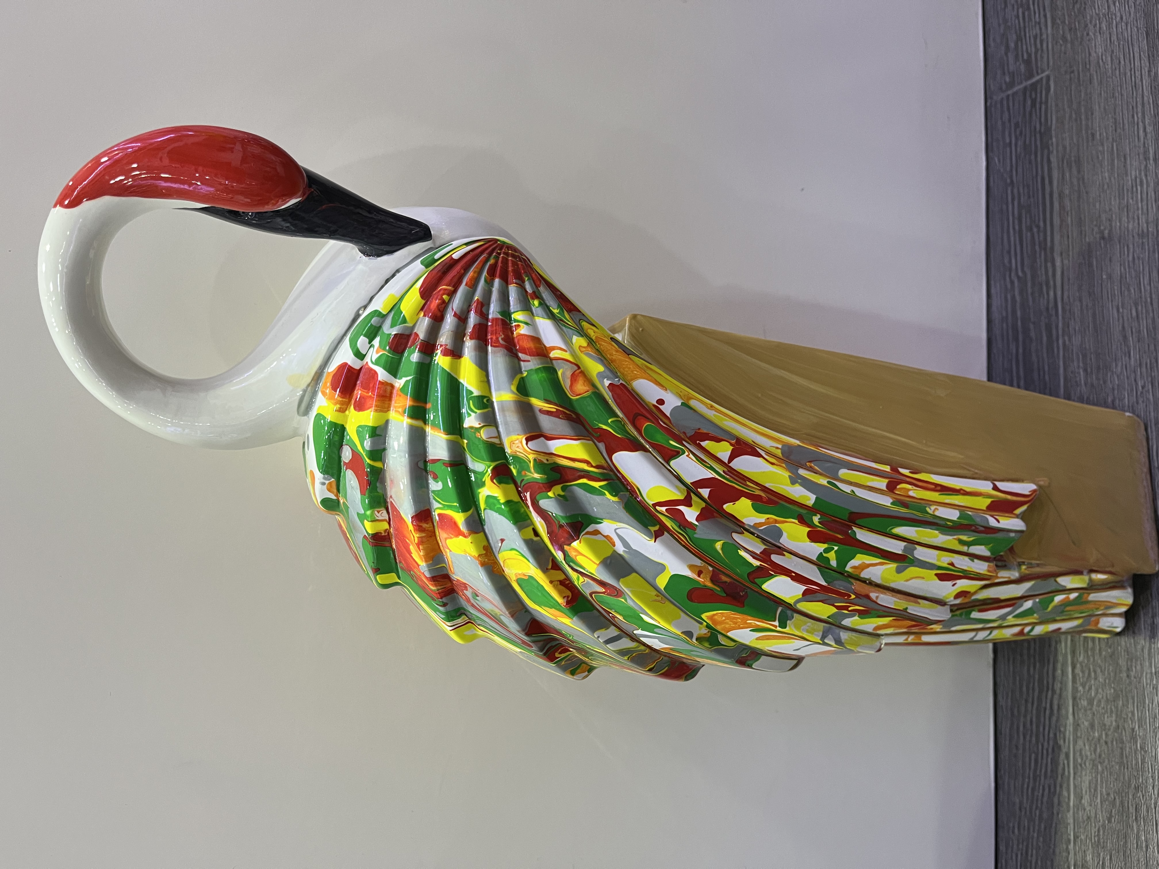 现代风格家具装饰手工画动物鸟款式适合现代风格酒店会所办公室摆件