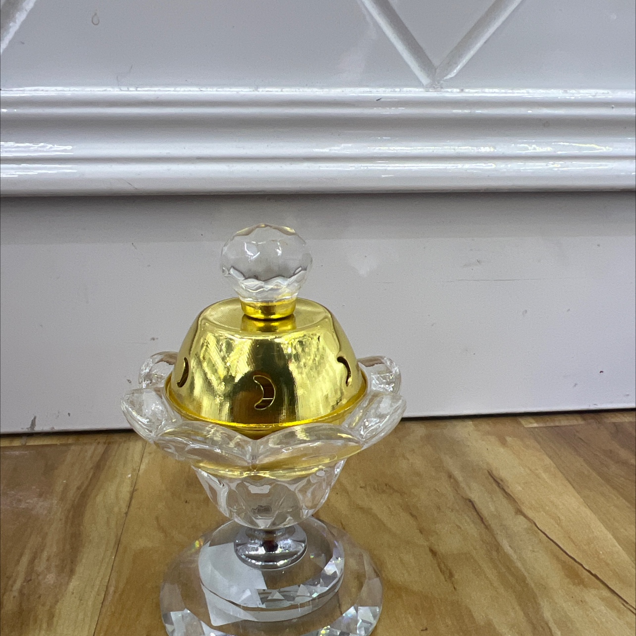 香熏炉纯银烛台 玻璃烛台 水晶烛台 蜡烛烛台 精致工艺 高档装饰品 烛台套装 美丽烛光晚餐必备细节图