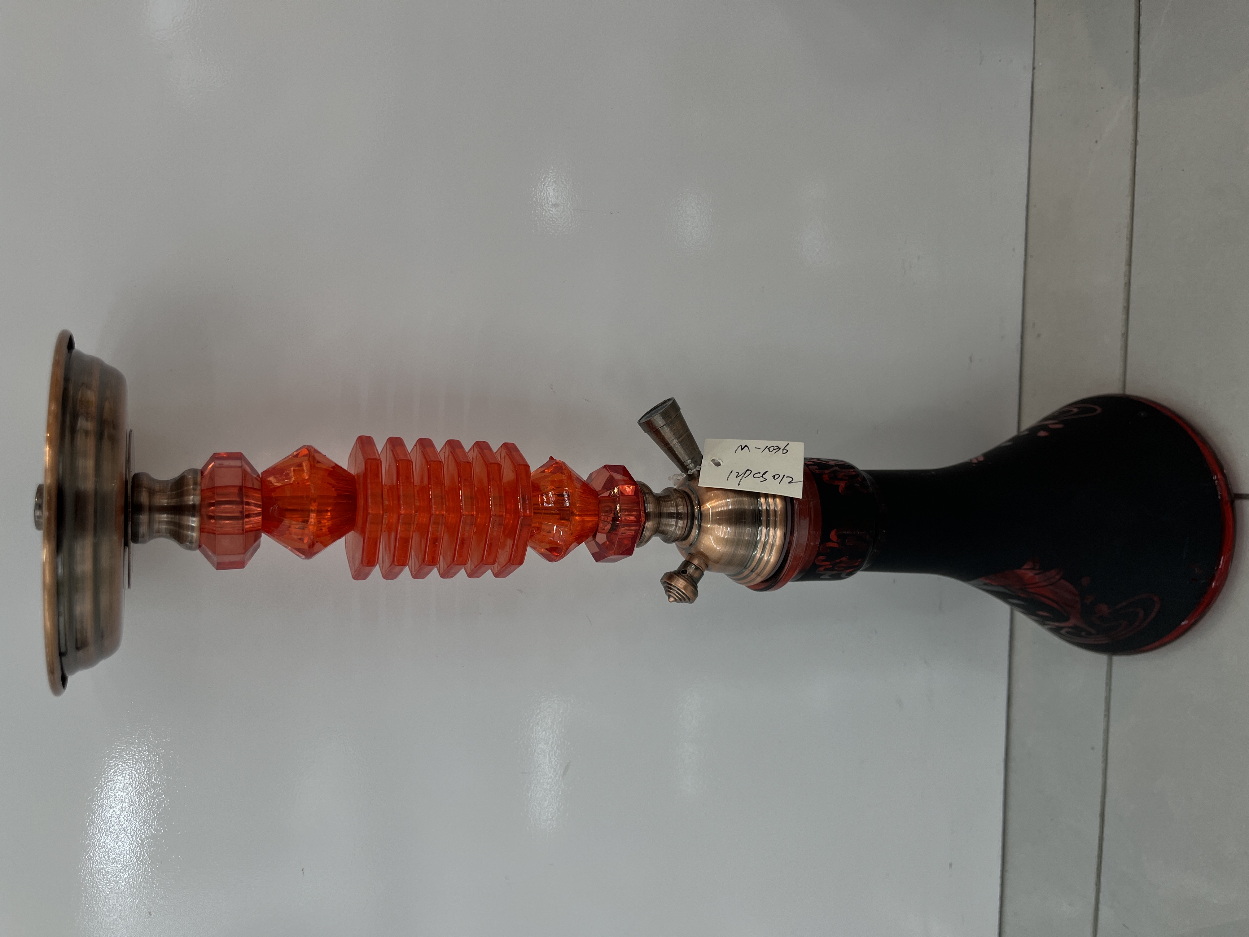 高级玻璃水烟壶便携式手工艺品烟具套装 礼品盒包装细节图