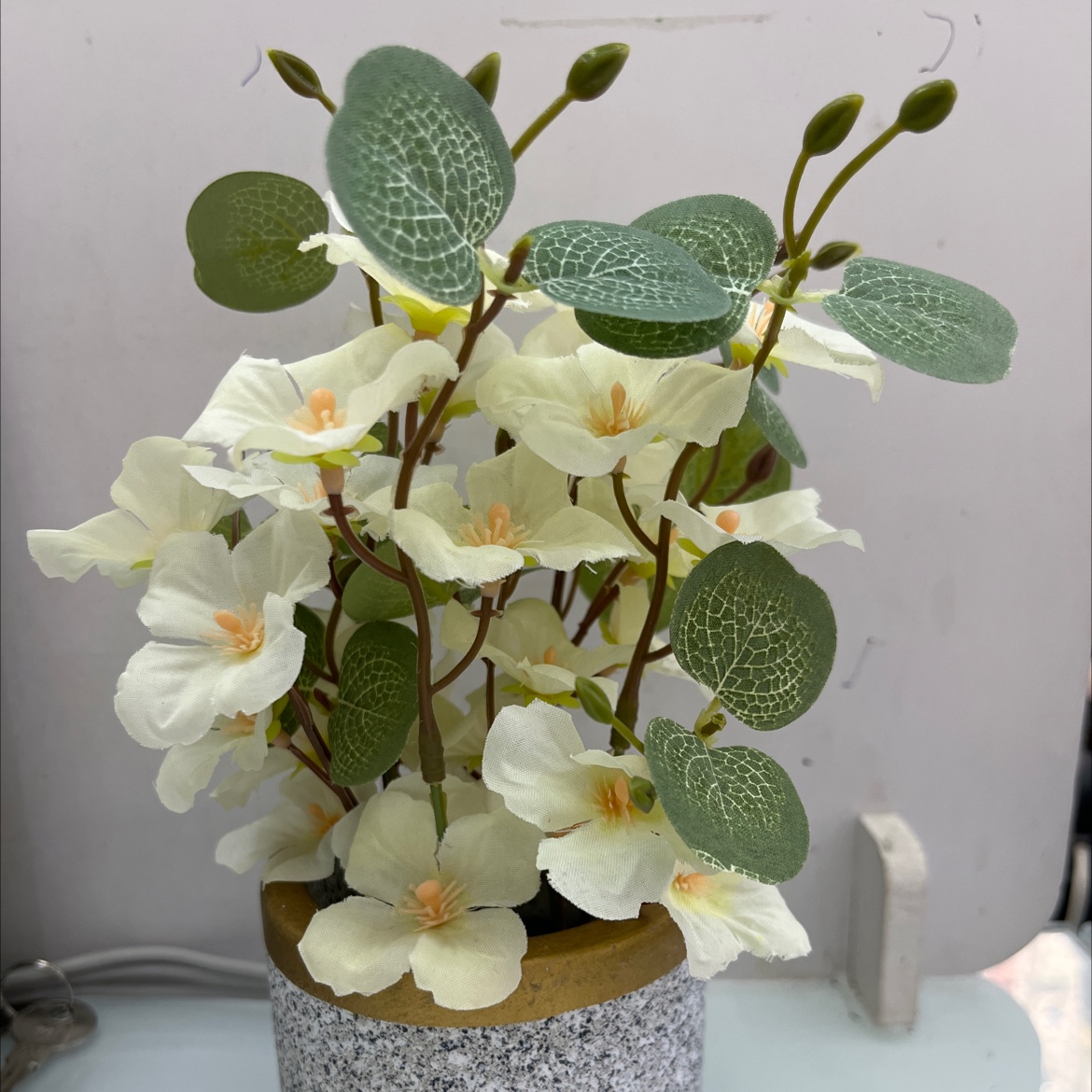 陶瓷陶 陶瓷工艺玉兰花仿真仿真松塔草坊真木棍珊栏