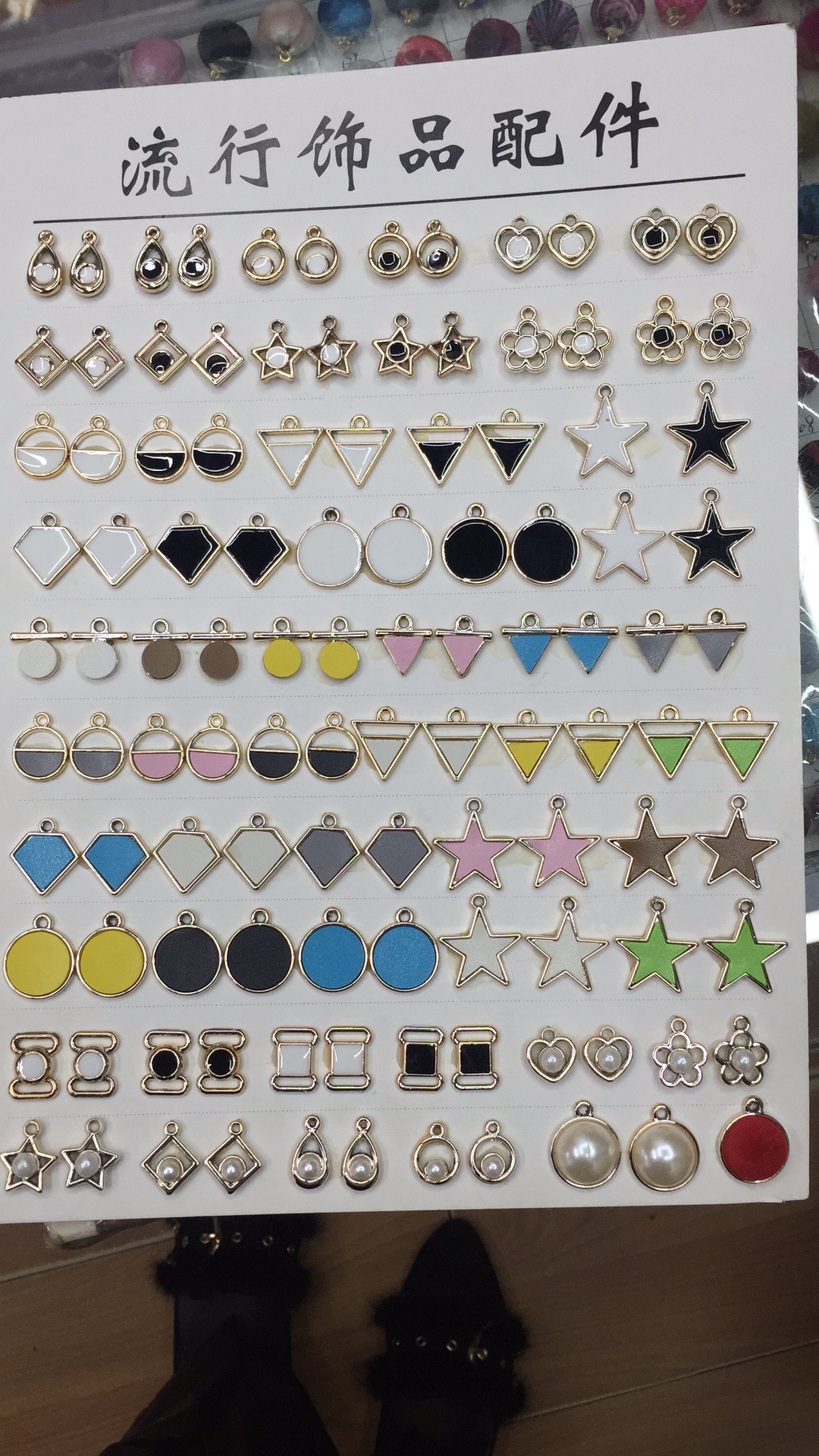 Oil-dripping square UV electroplating process pendant details Picture