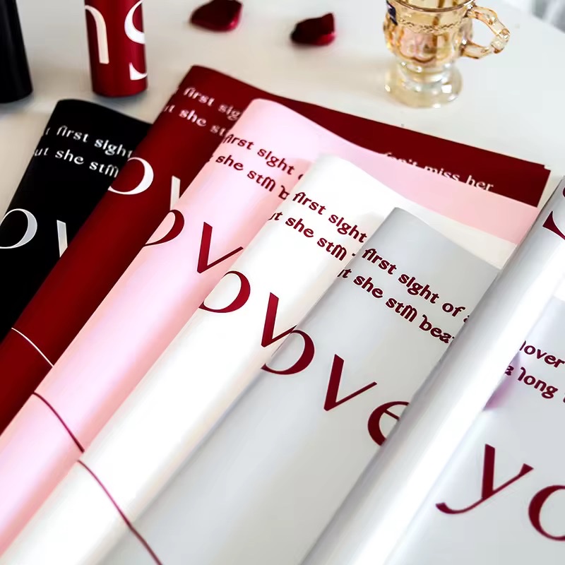 超级爱  鲜花包装纸
57*57cm 20张/包 100包/件花束包裝紙详情6