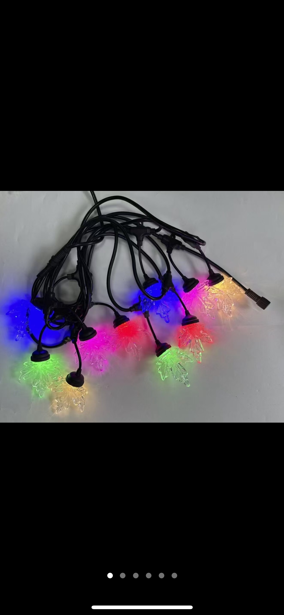 彩色星星灯泡灯串 吊顶LED长条灯带 灯带装饰灯串 环保节能 室内外装饰照明新款装饰灯圣诞灯系列𠂆家直供灯串彩色星星灯详情图10