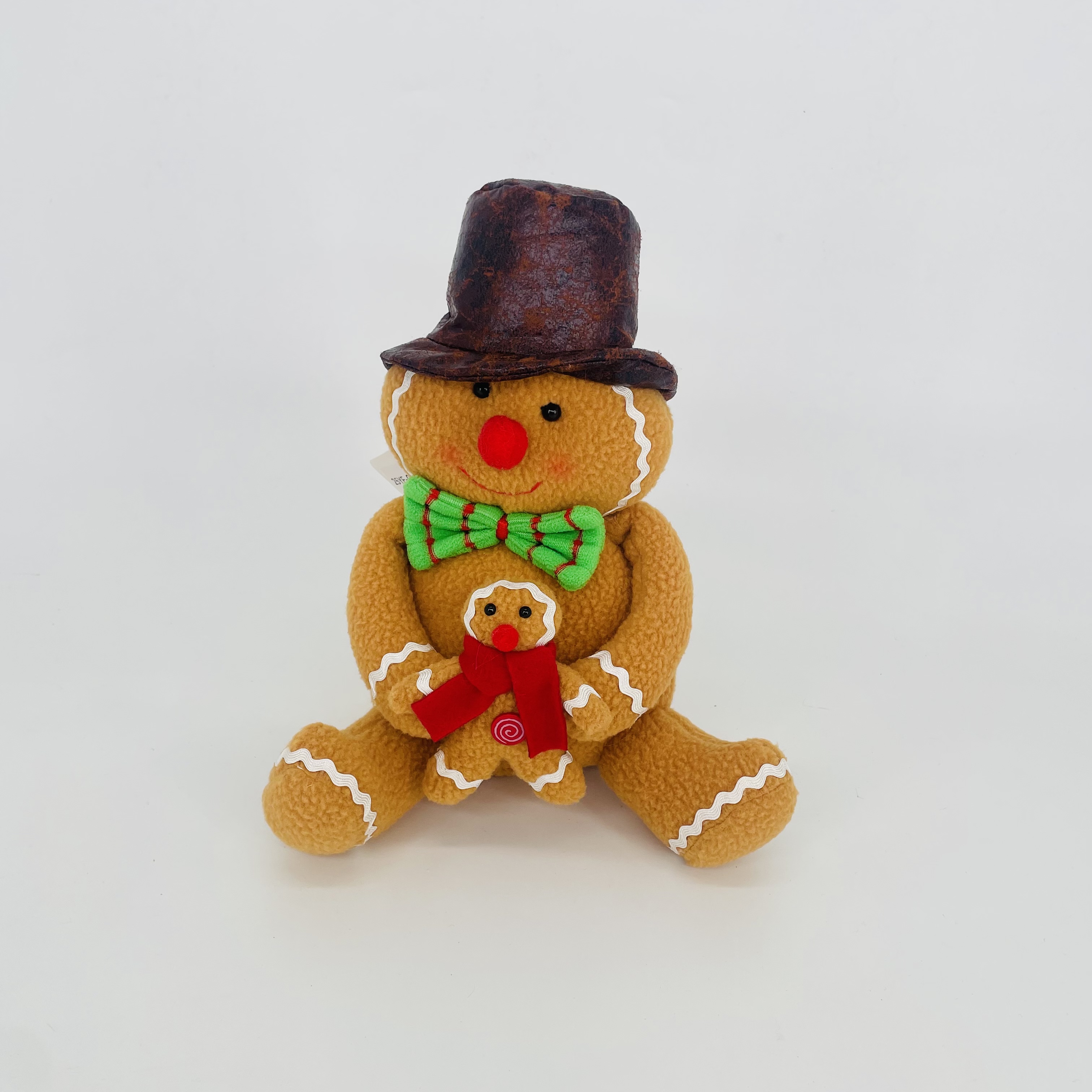 圣诞热销姜饼人面包人气氛摆件毛绒公仔圣诞公仔