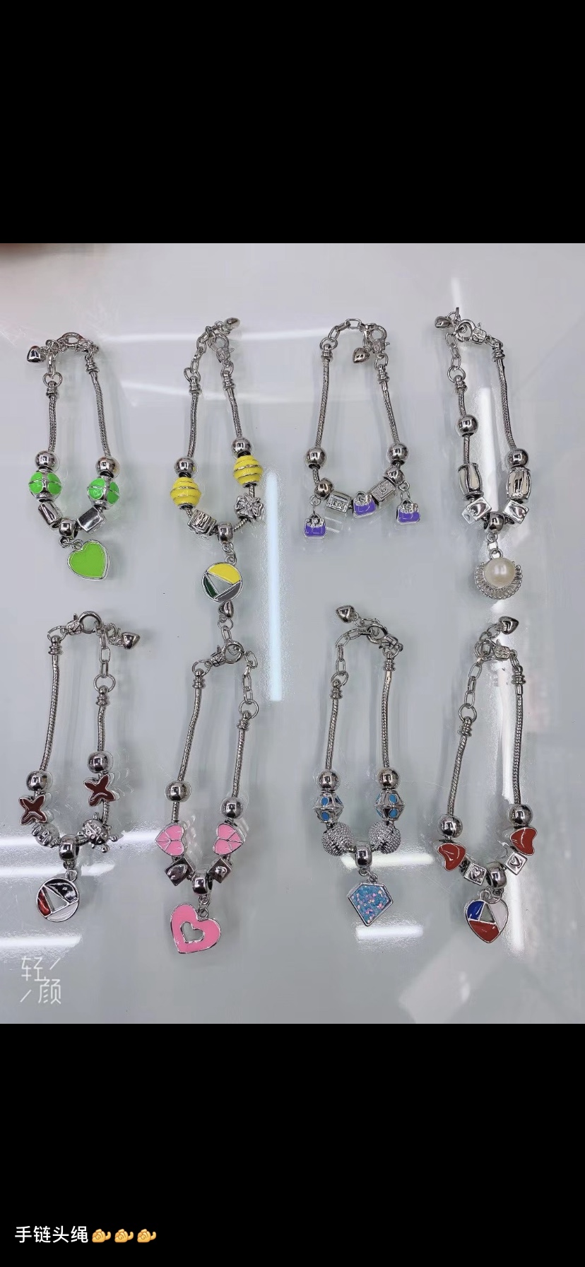 Oil-dripping square UV electroplating process pendant Item Picture