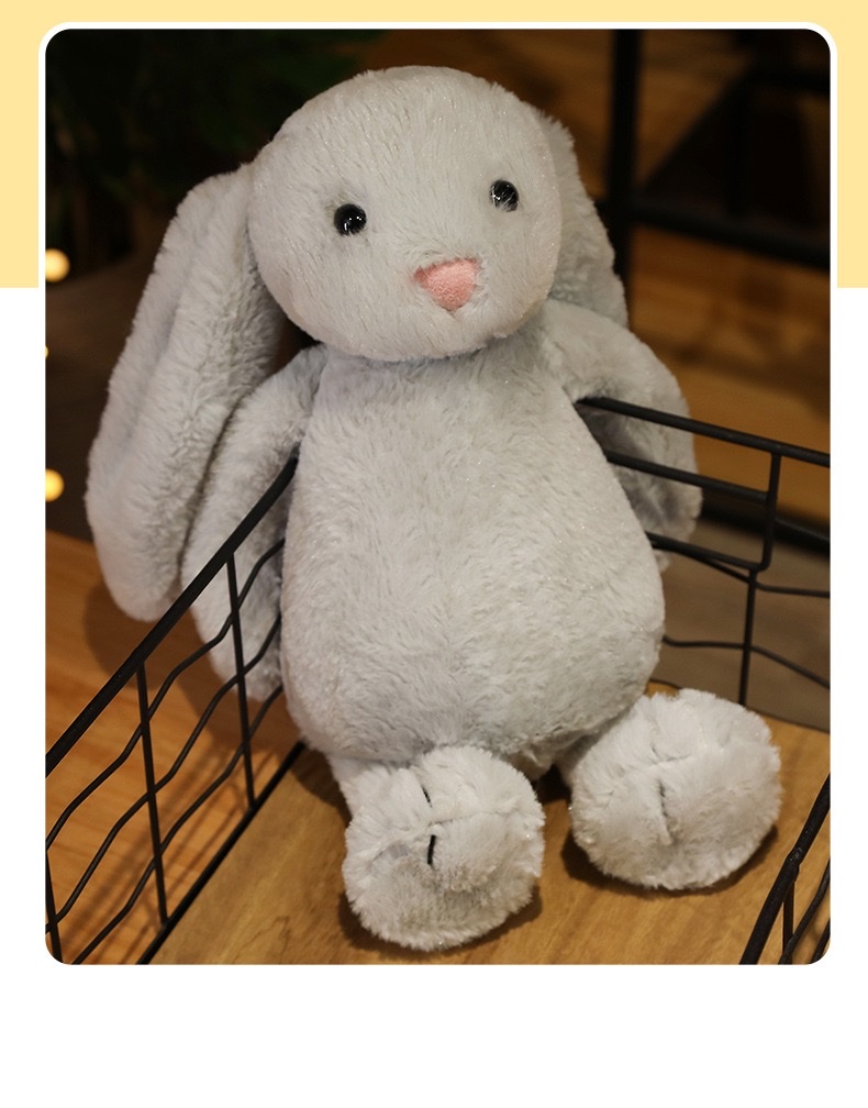 Cute long-eared rabbit plush toys, popular Easter rabbit dolls, ear-hanging figurines, girls' stuffed dolls detail image 14