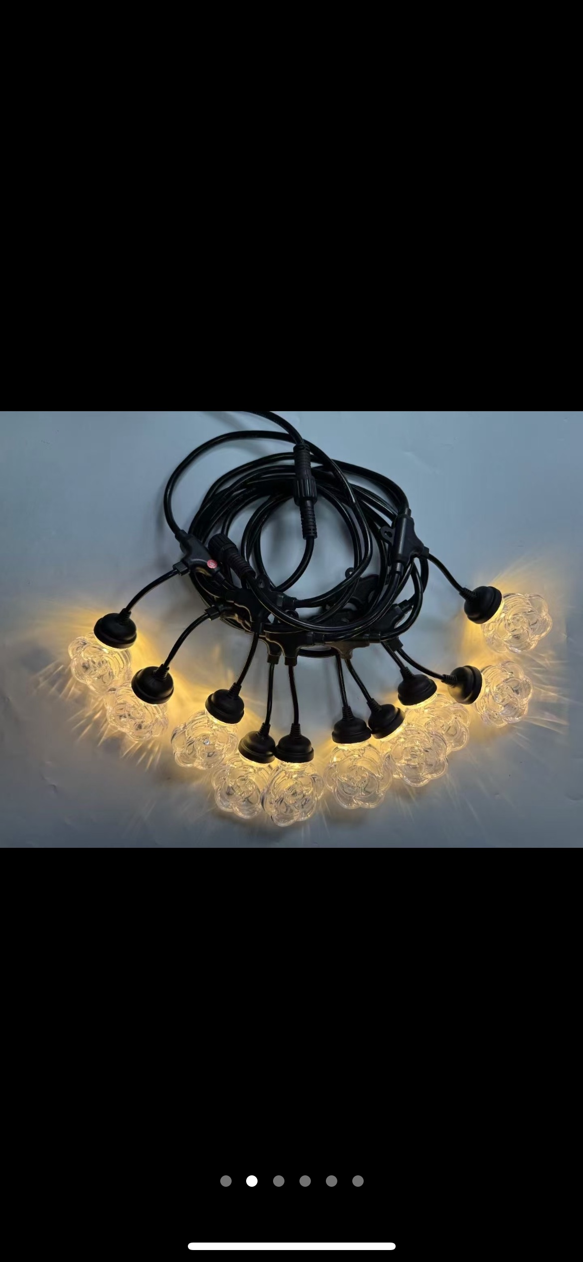 彩色星星灯泡灯串 吊顶LED长条灯带 灯带装饰灯串 环保节能 室内外装饰照明新款装饰灯圣诞灯系列𠂆家直供灯串彩色星星灯详情图11