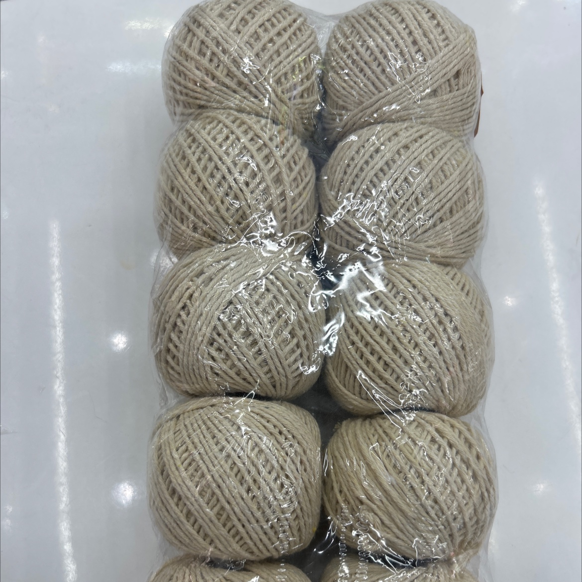 奶白色棉麻球、50 克、捆绑礼物