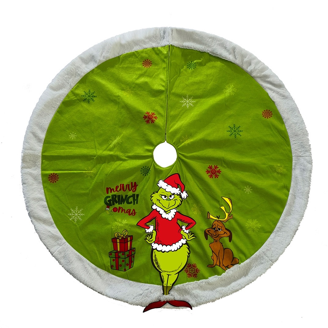 2025年爆款格林奇热销卡通动漫圣诞树裙成人儿童圣诞节日礼物装饰卡通圣诞帽节日装饰树裙产品图