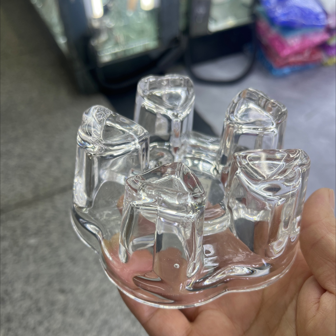 Glass pot base. The base of the teapot details Picture