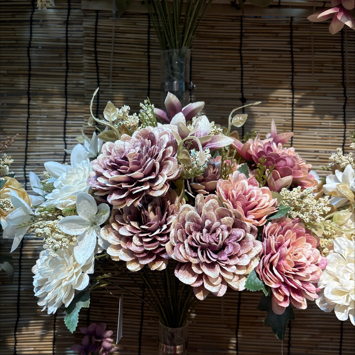 玉兰花藤居家装饰 假花仿真花 精致仿真玉兰花藤 假花装饰品 祭祀仿真花装饰品假花仿真花仿真花