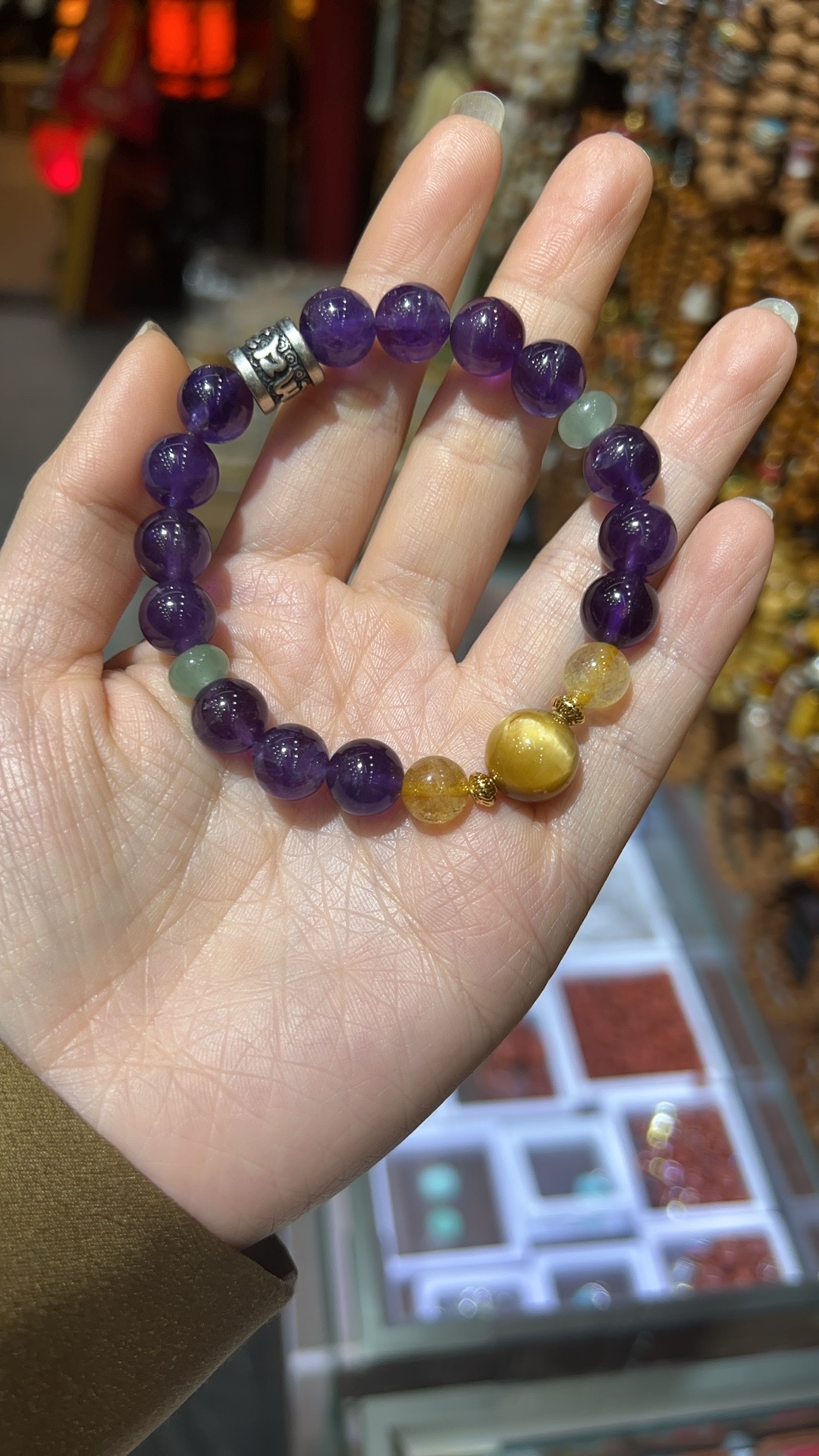 金属篮元宝摆件 朱砂散珠流沙贴 八卦风水装饰品 财运聚宝盆家居摆设