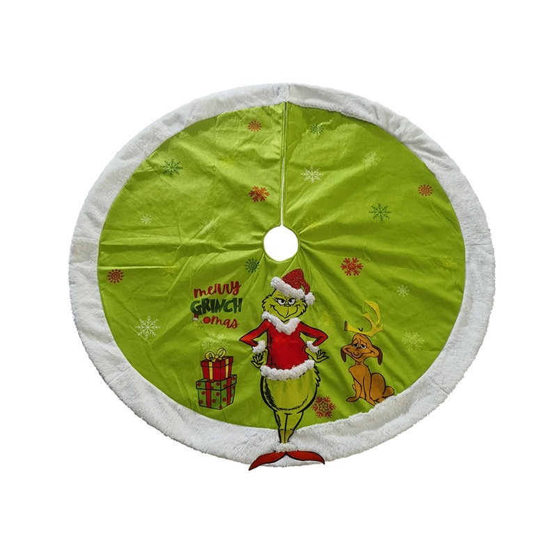 2025年爆款格林奇热销卡通动漫圣诞树裙成人儿童圣诞节日礼物装饰卡通圣诞帽节日装饰树裙细节图