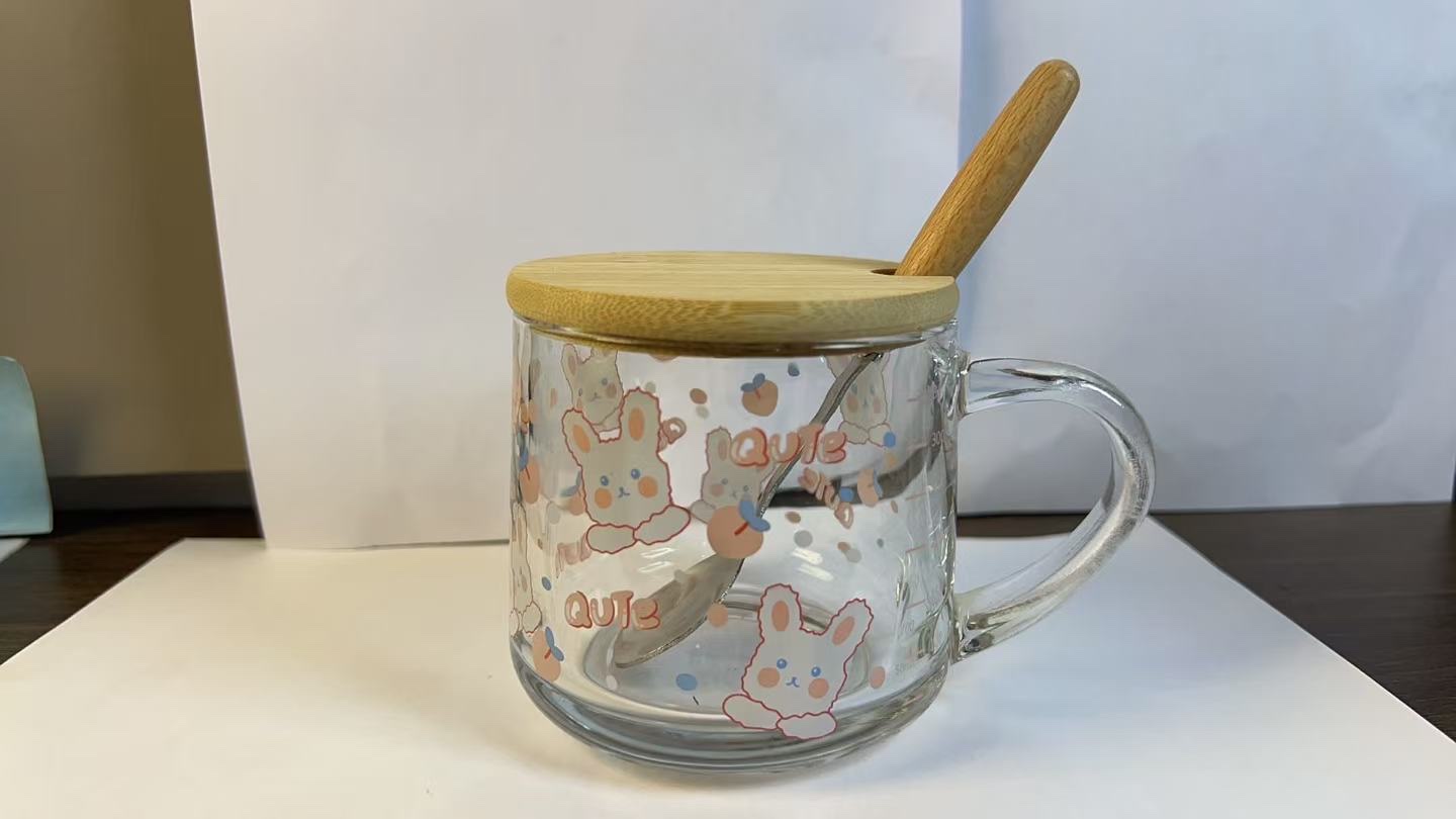 玻璃马克杯  玻璃饮料杯 玻璃咖啡杯  手工玻璃制品   玻璃工艺品小玻璃瓶 玻璃工艺品茶杯 玻璃礼品详情图3