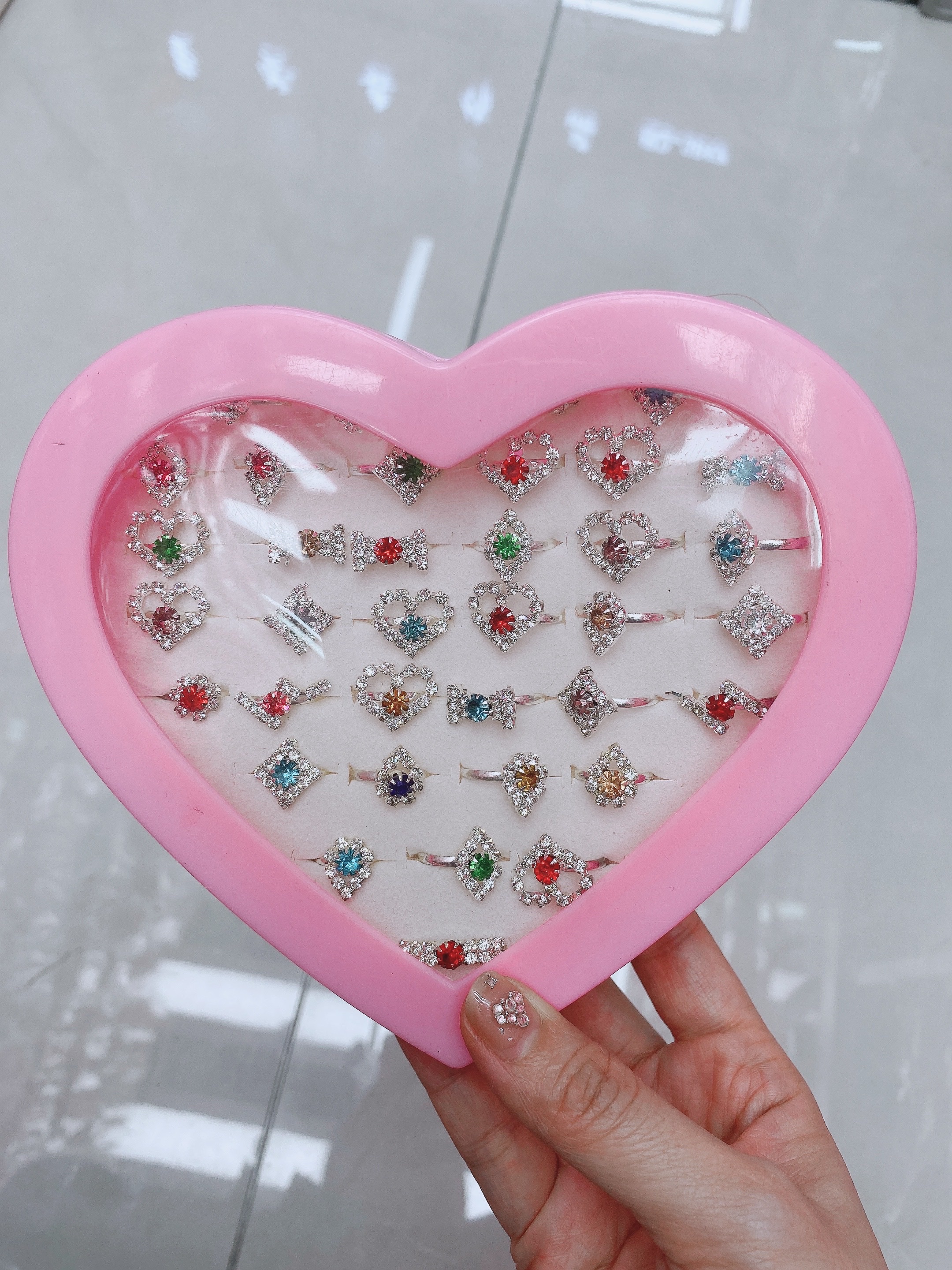 串珠儿童小学生项链首饰首饰套装珠子儿童百搭亮闪
小戒指