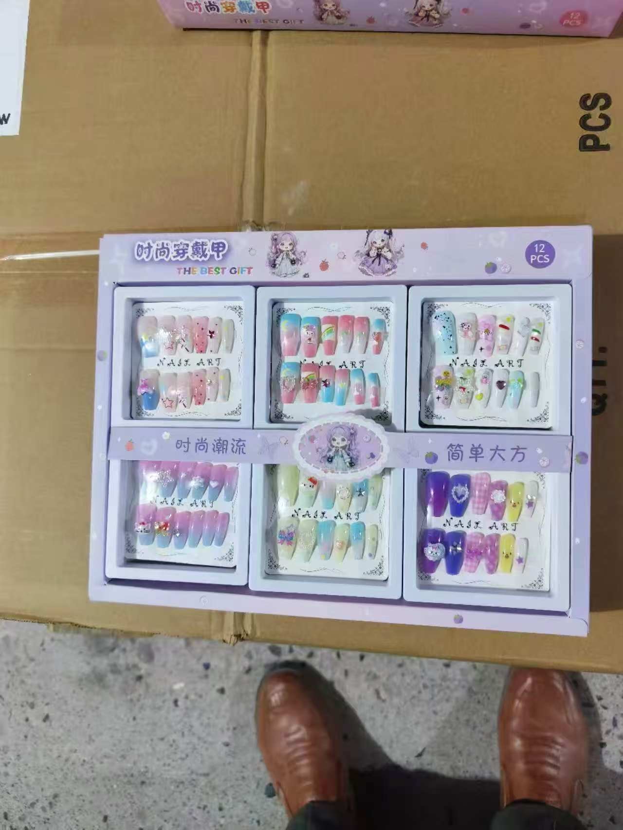 穿戴甲，明星同款穿戴甲，炫彩指甲，2025中长款穿戴甲，蝴蝶结猫眼小萝莉可拆卸指甲甲片短款小黑朋友小猫显白可爱详情图11